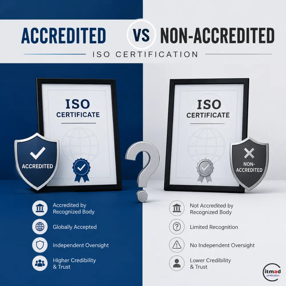 Accredited vs Non Accredited ISO Certification: Understanding Recognition, Compliance, and Business Risk