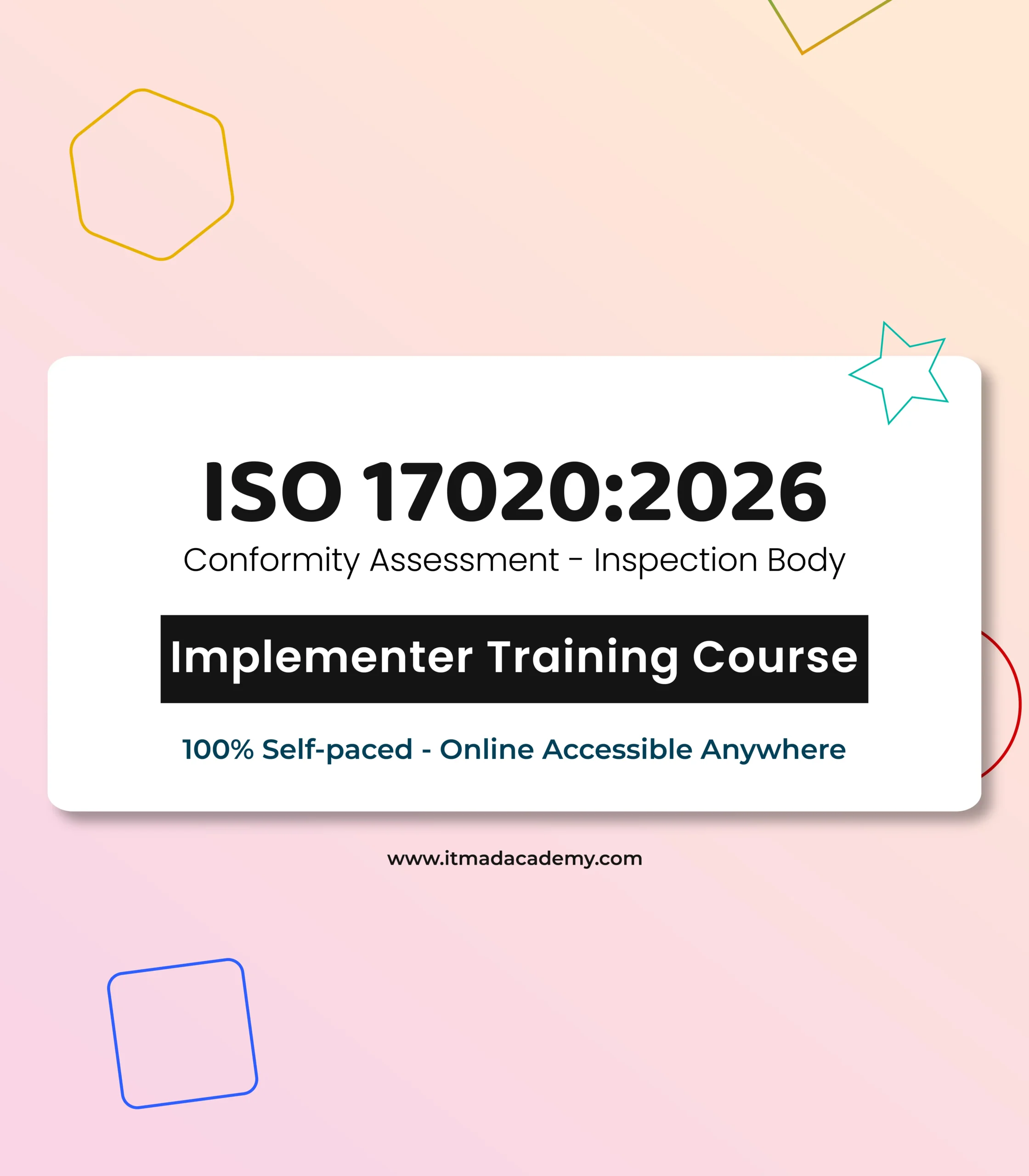 ISO/IEC 17020:2026 Inspection Bodies – Implementer Training Course