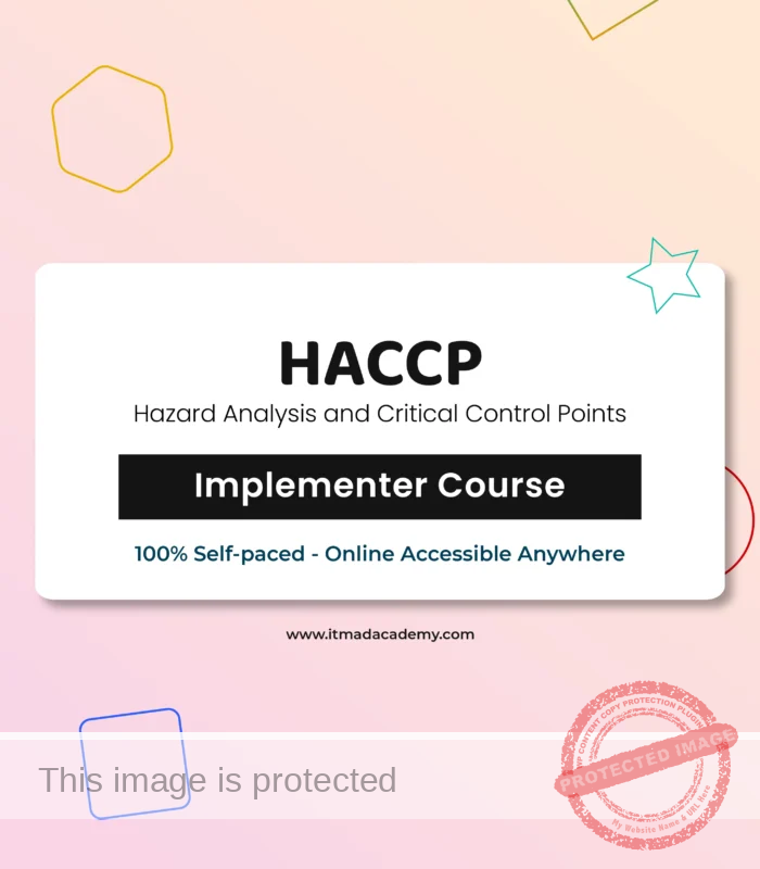 Get Exemplar global certified online HACCP Implementer Training Course