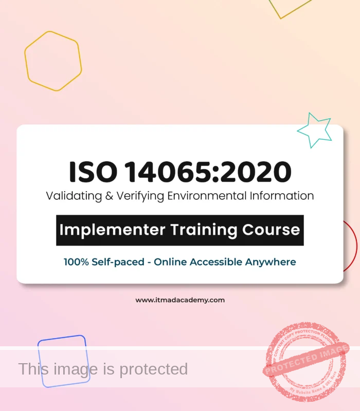 Get certified online ISO 14065 validating and verifying environmental information Implementer Training Course
