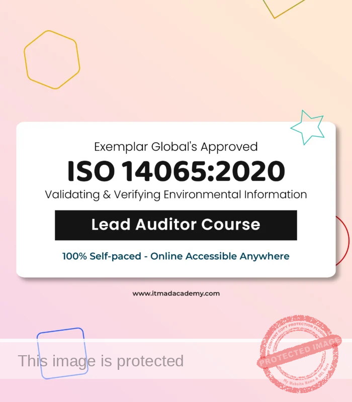 Get Exemplar global certified online ISO 14065 validating and verifying environmental information Lead Auditor Training Course