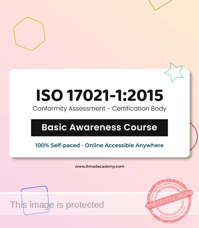 Get Certified online ISO 17021-1 Conformity Assessment certification bodies Foundation Training Course Basic awareness