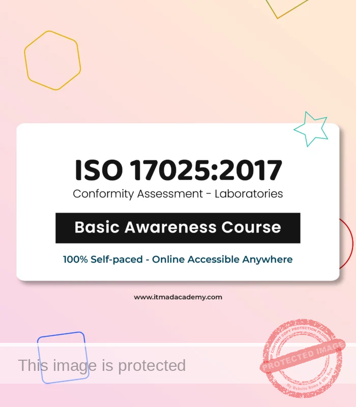 get certified online ISO 17025 Conformity Assessment Laboratories - Foundation Training Course basic awareness