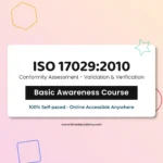 get online certified ISO 17029 Conformity Assessment - validation and verification Foundation Training Course basic awareness