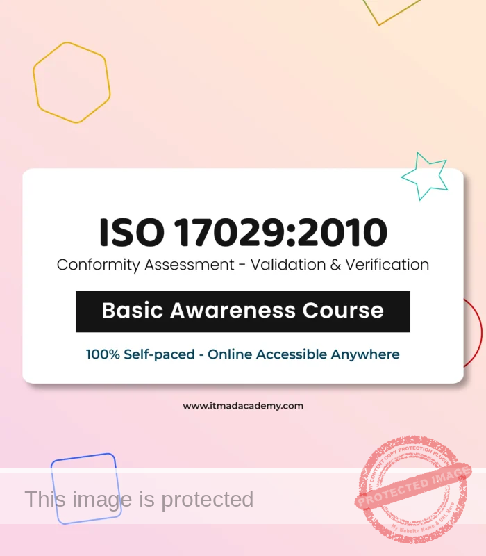 get online certified ISO 17029 Conformity Assessment - validation and verification Foundation Training Course basic awareness