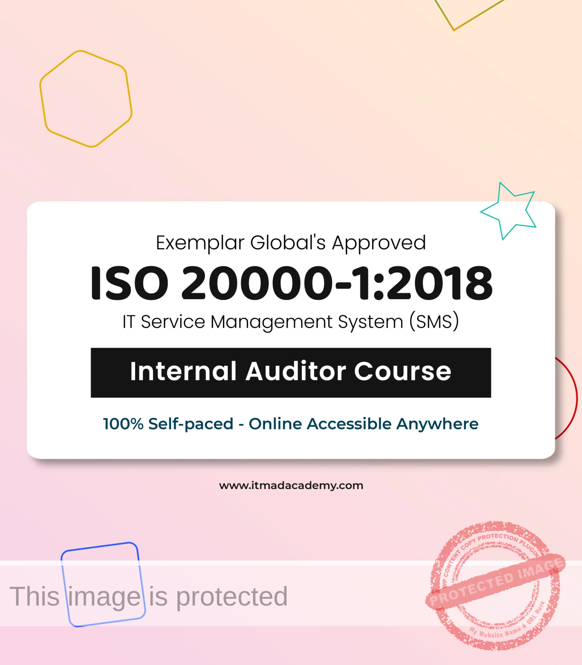 ISO 20000-1 IT service Management System (SMS) Internal Auditor Training Course Get Exemplar global certified online ISO 20000-1 IT Service Management System (SMS) Internal Auditor Training Course
