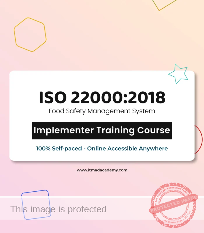 Get certified Online ISO 22000 Food Safety Management Implementer Training Course