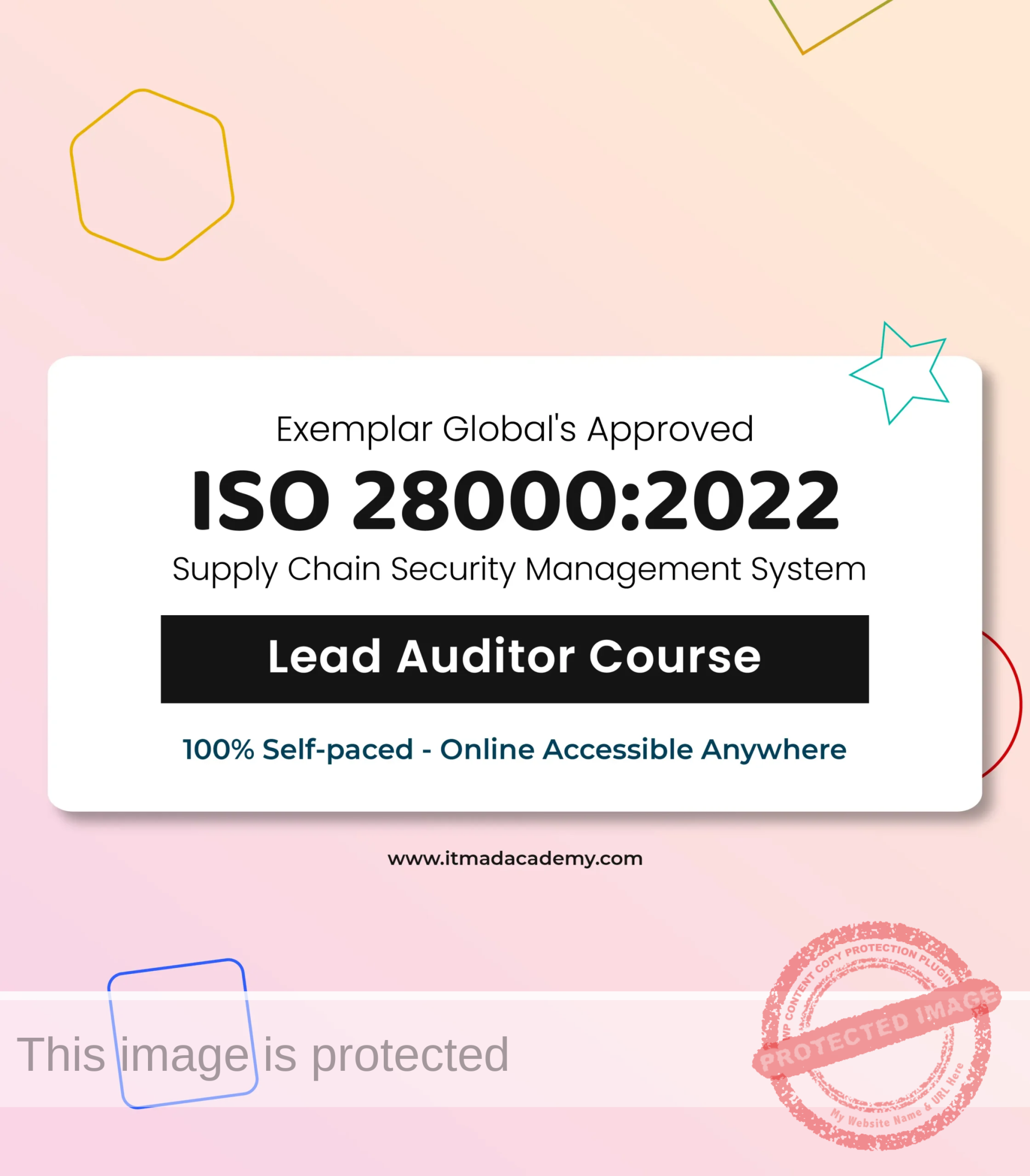 ISO 28000 Supply chain security management Lead Auditor Training Course get exemplar global certified online ISO 28000 Supply chain security management Lead Auditor Training Course