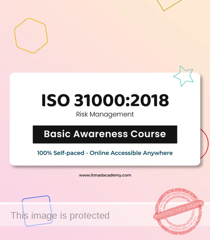 Get certified online ISO 31000 Risk Management Foundation Training Course Basic Awareness