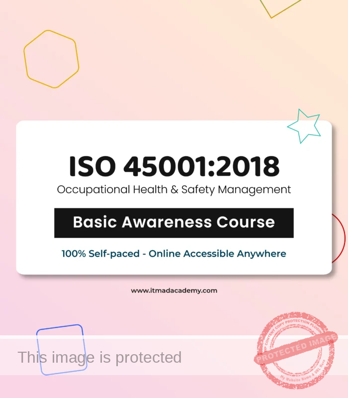 Get certified online ISO 45001 OHSMS Lead Foundation Training Course Basic Awareness
